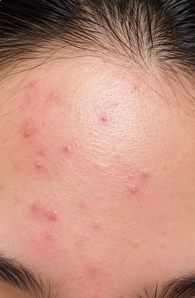 Before treatment photo for Ayesha